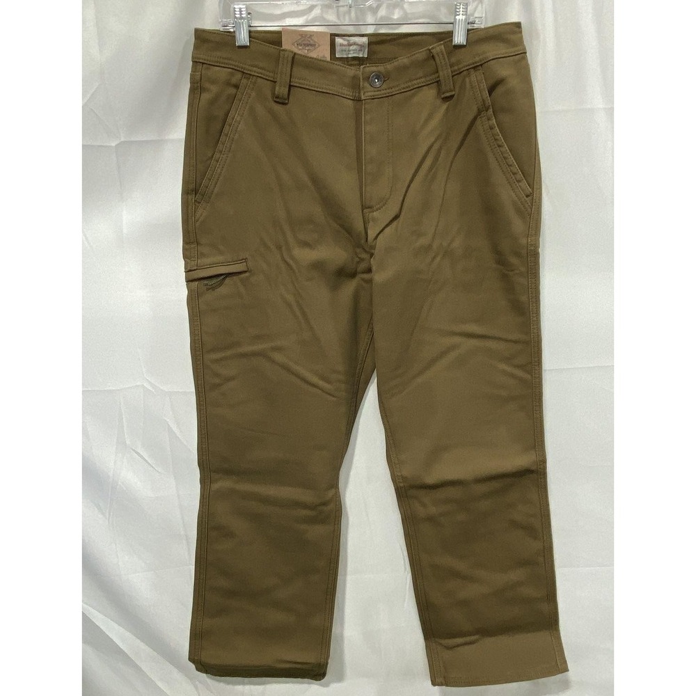 Weatherproof Men's Tan Relaxed Fit Fleece Lined Cargo Pants Size 34X29 NWT
